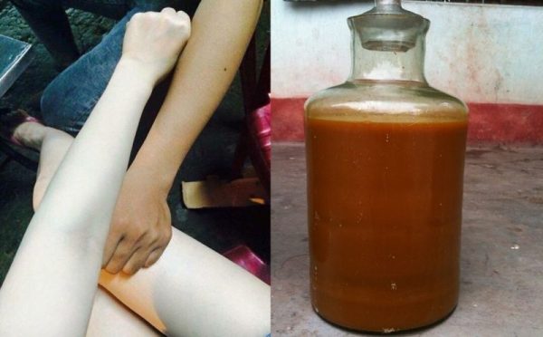 Cách pha rượu gừng nghệ và lá tắm cho mẹ sau sinh.